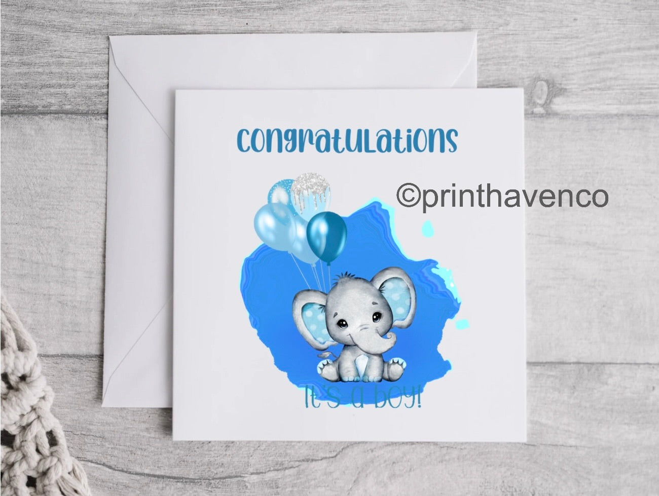 Congratulations, It’s a Boy Card
