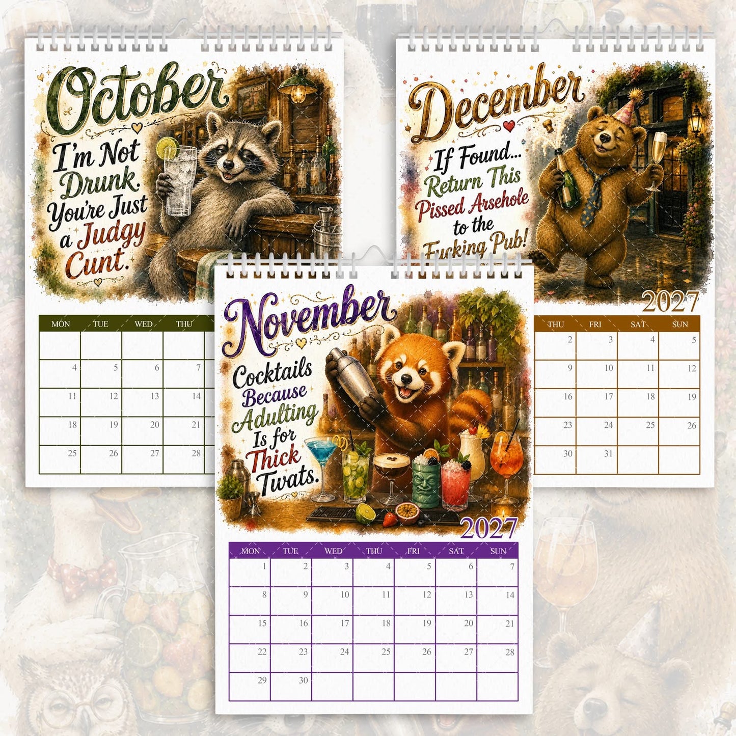 Cheers You C*#ts - 2027 Calendar