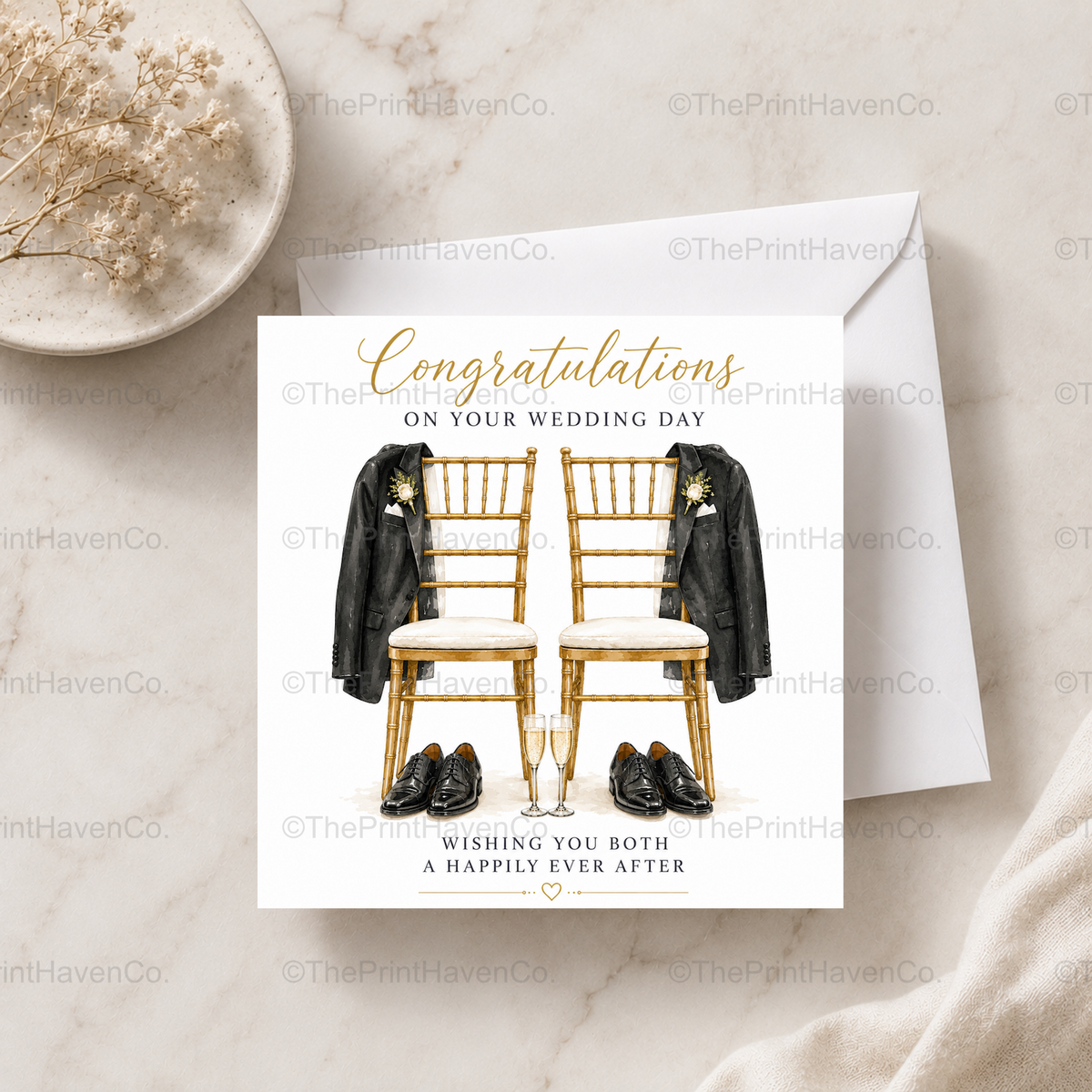 Mr & Mr Wedding Card