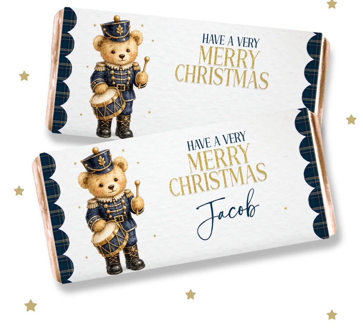 Nutcracker Teddy Bear Chocolate Bar