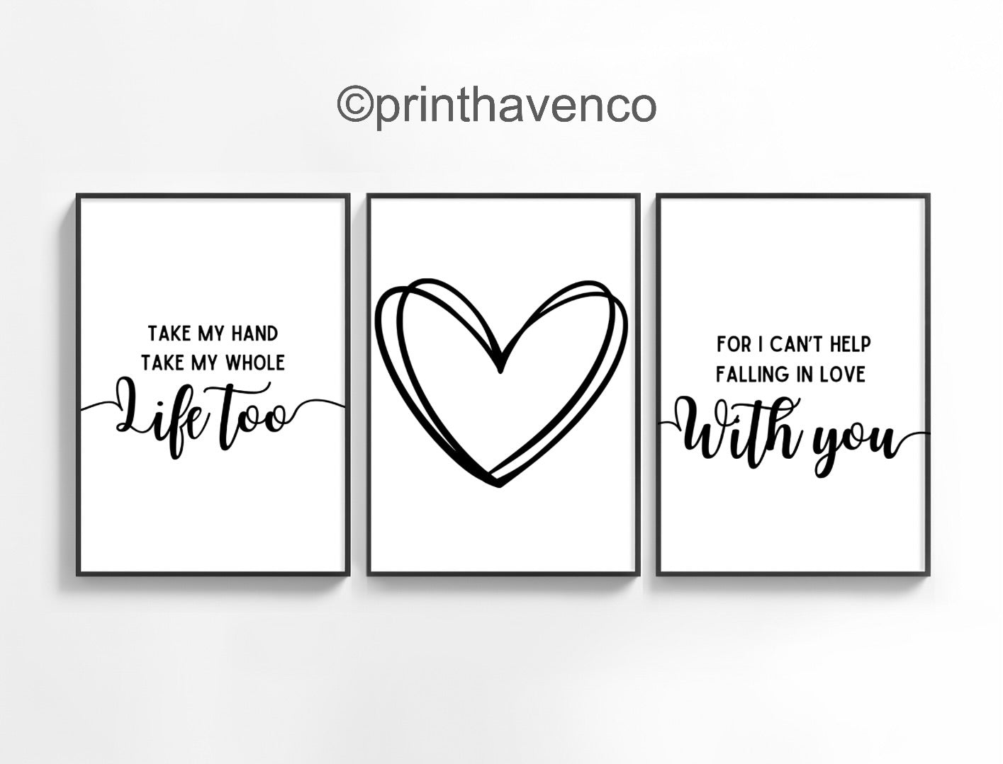 Falling in Love with you Print