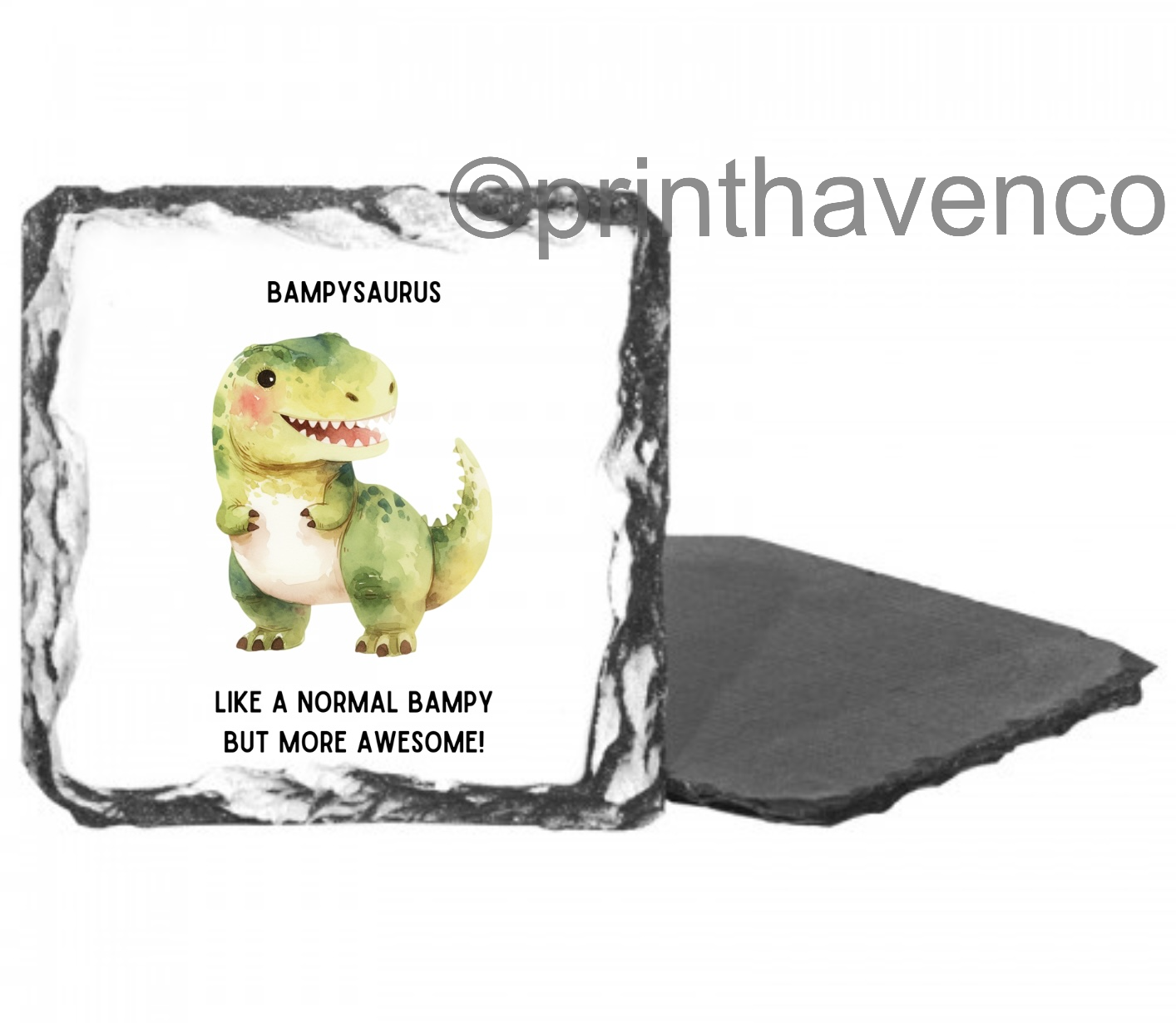 Bampysaurus Coaster Slate