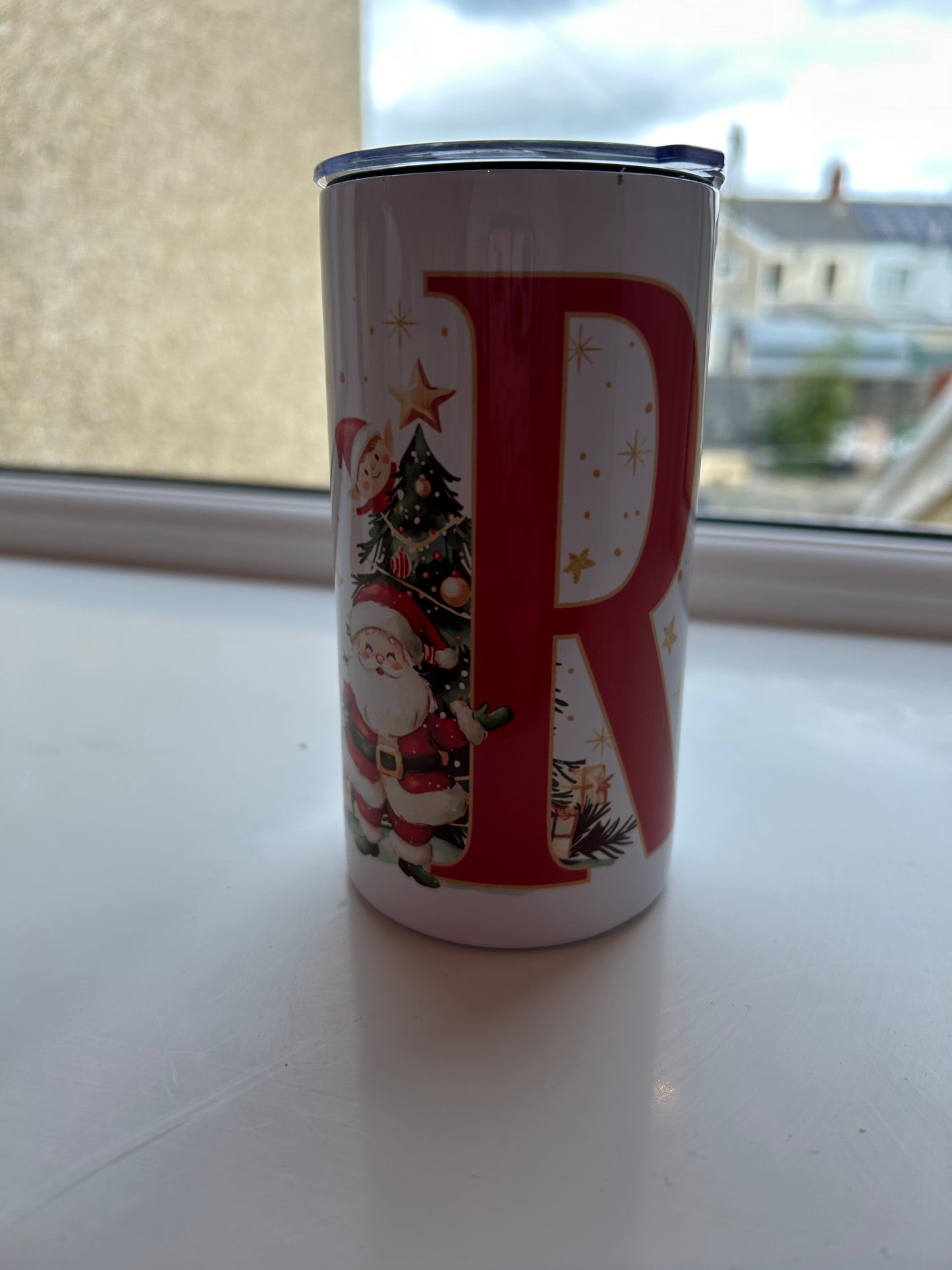 Personalised Christmas 12oz/350ml Tumbler.