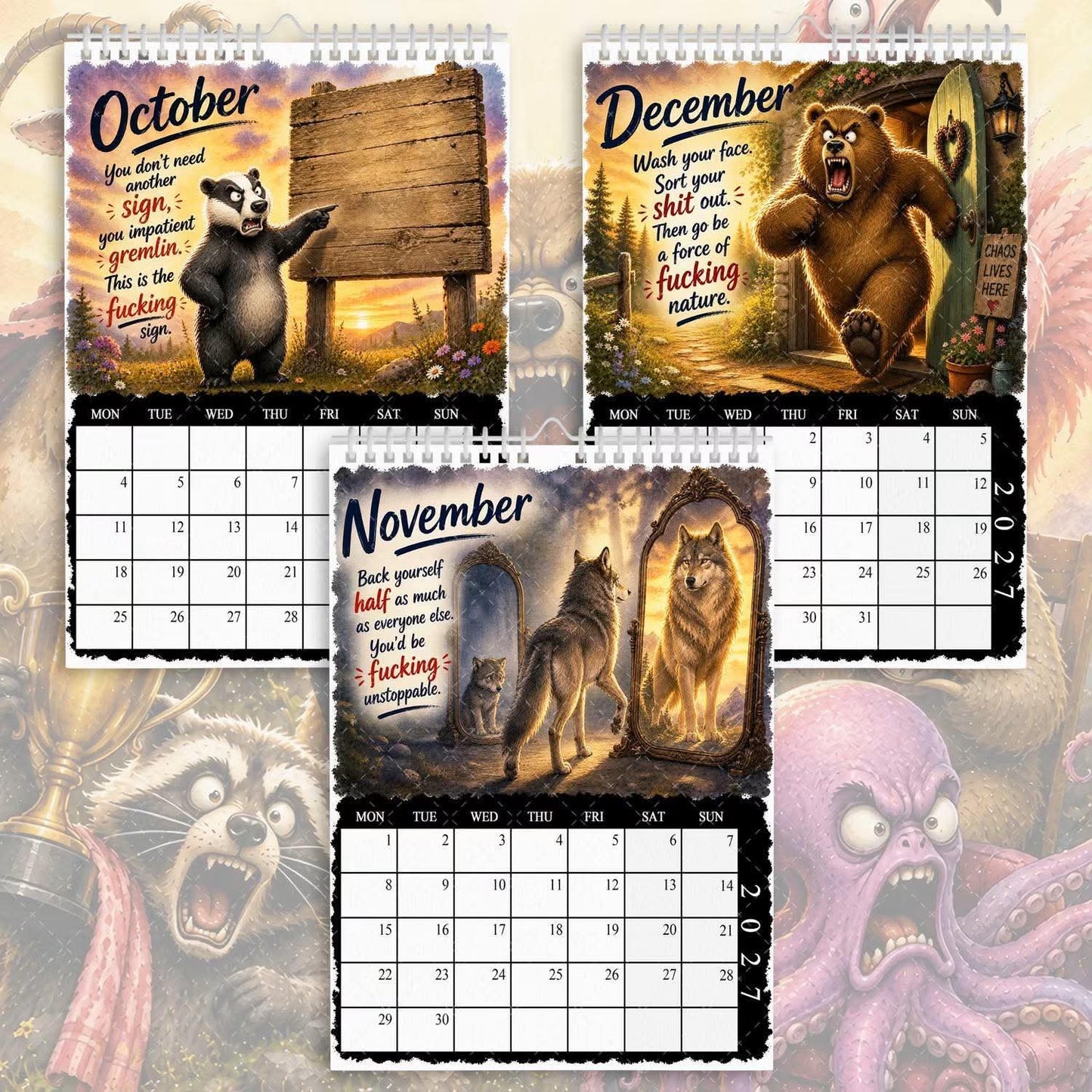 Unhinged Motivation - 2027 Calendar