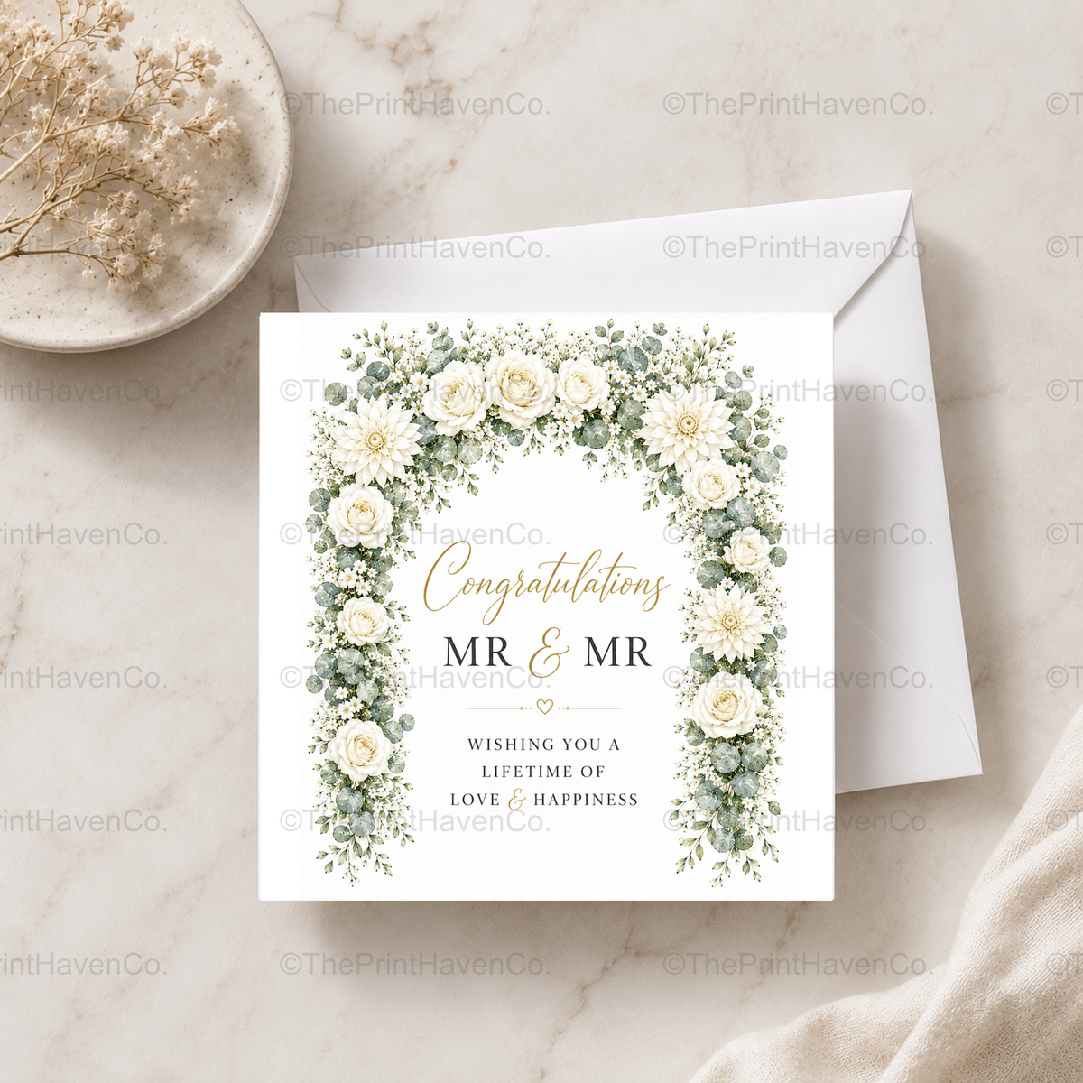 Mr & Mr Wedding Card
