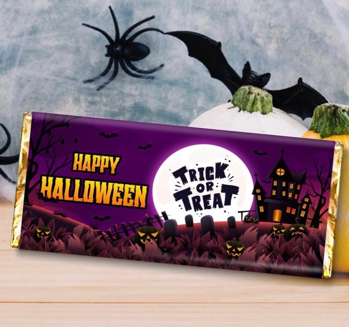 Trick or Treat Halloween Chocolate Bar