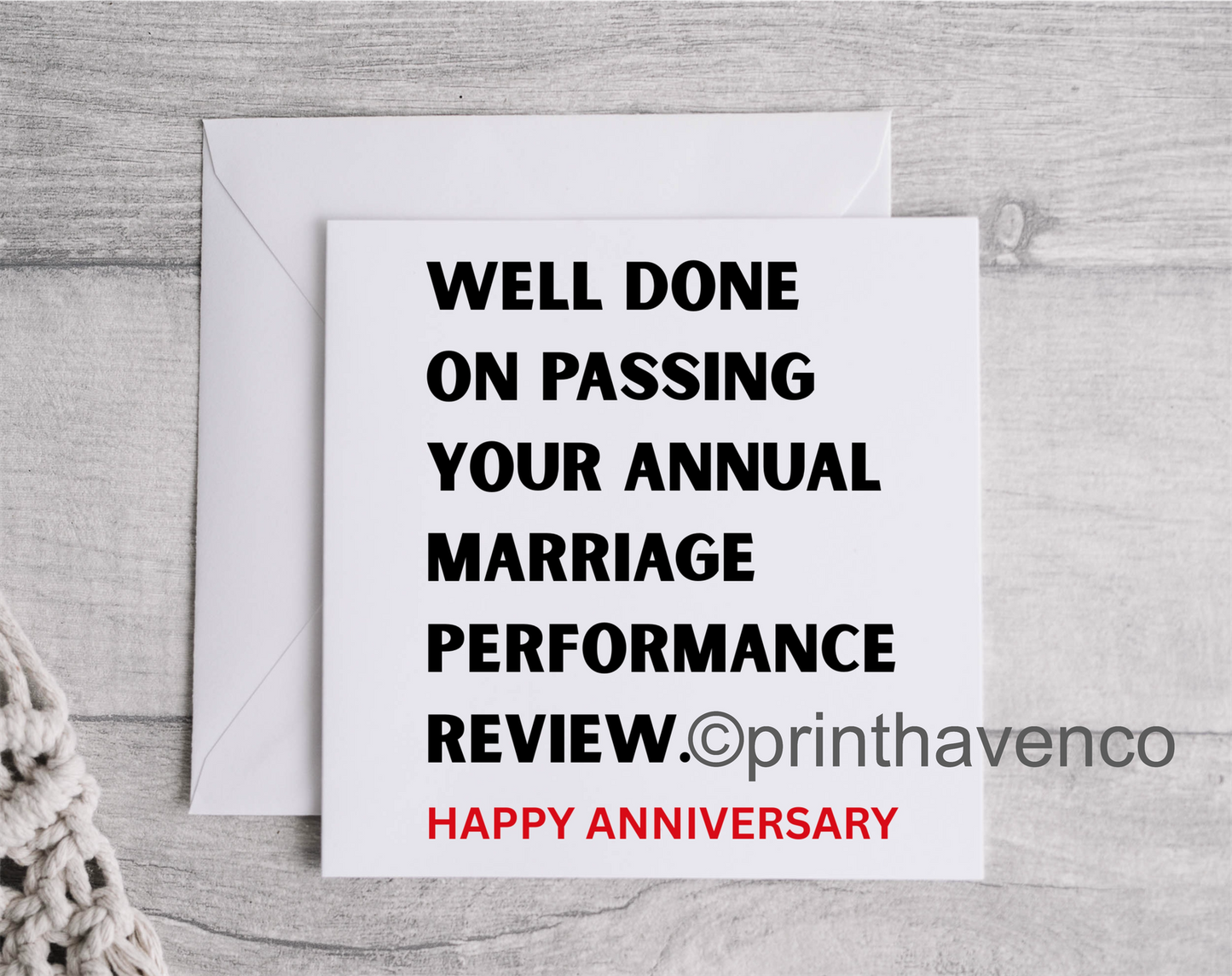 Anniversary Card - Humour
