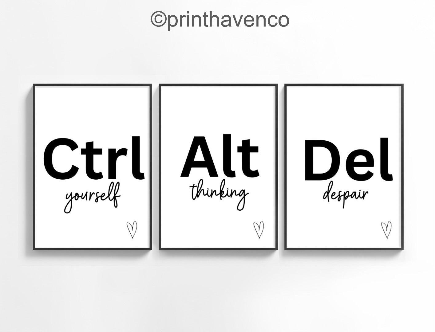 Ctrl, Alt & Del Office Prints