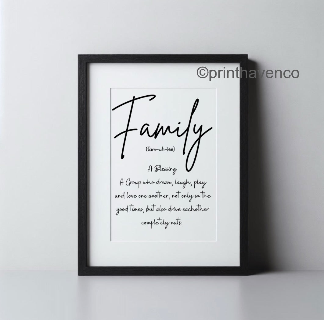 ‘Family’ print