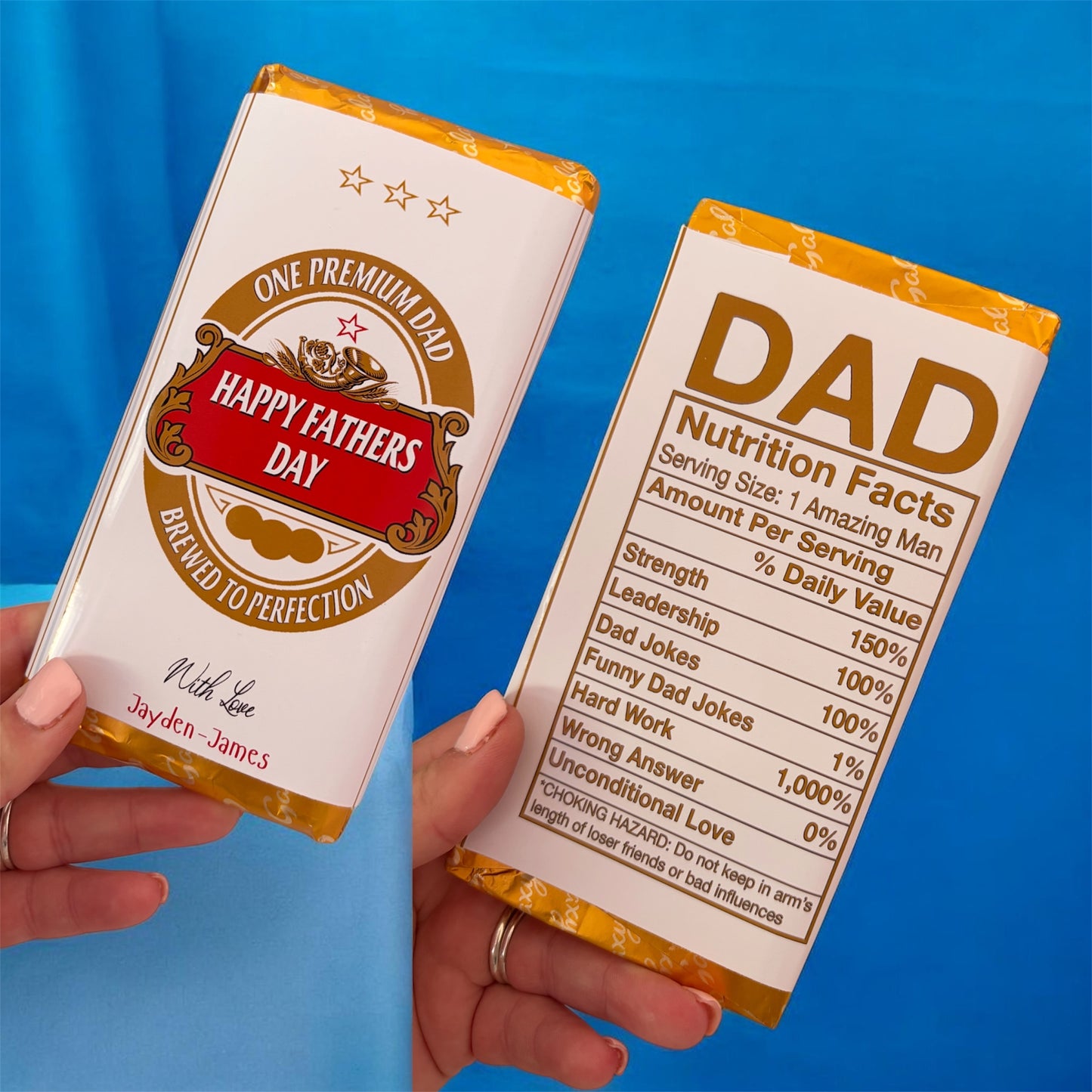 Beer inspired chocolate bar