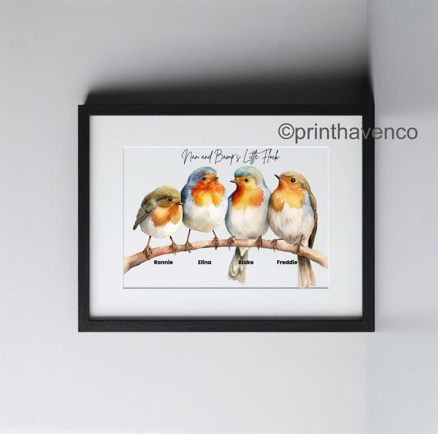 Robin Family Print