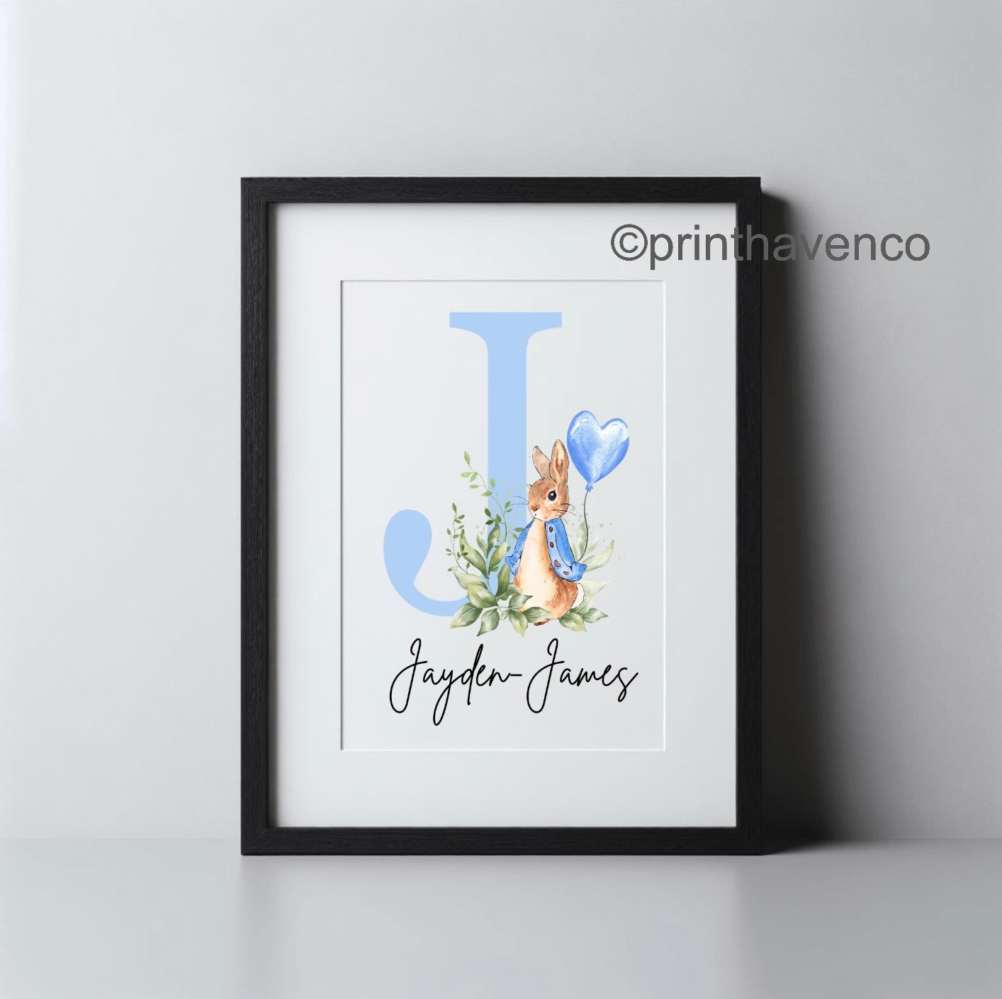 Peter Rabbit Name Print