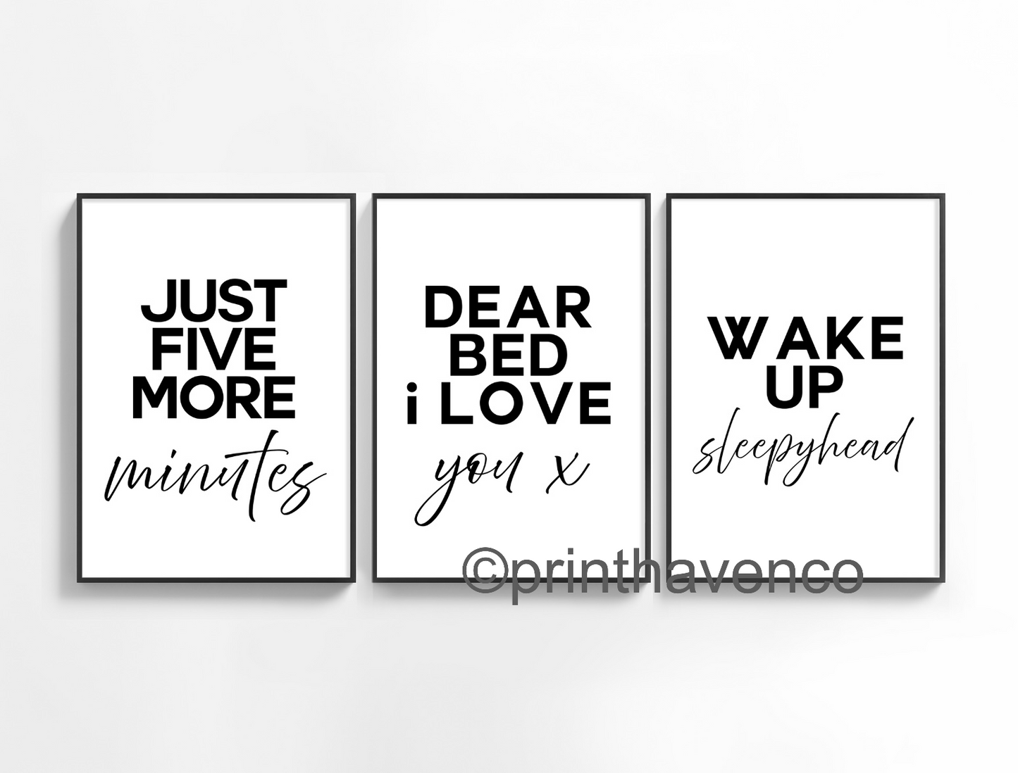 Triple Bedroom Print