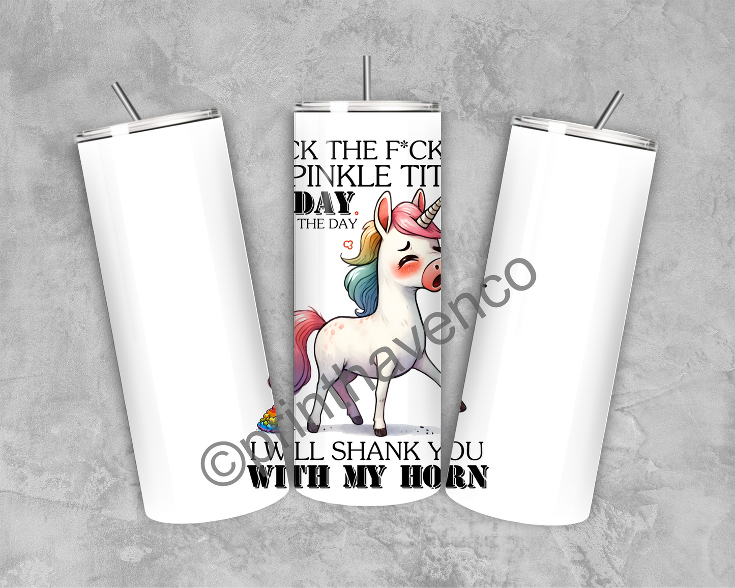 Sprinkle T*ts Unicorn Tumbler