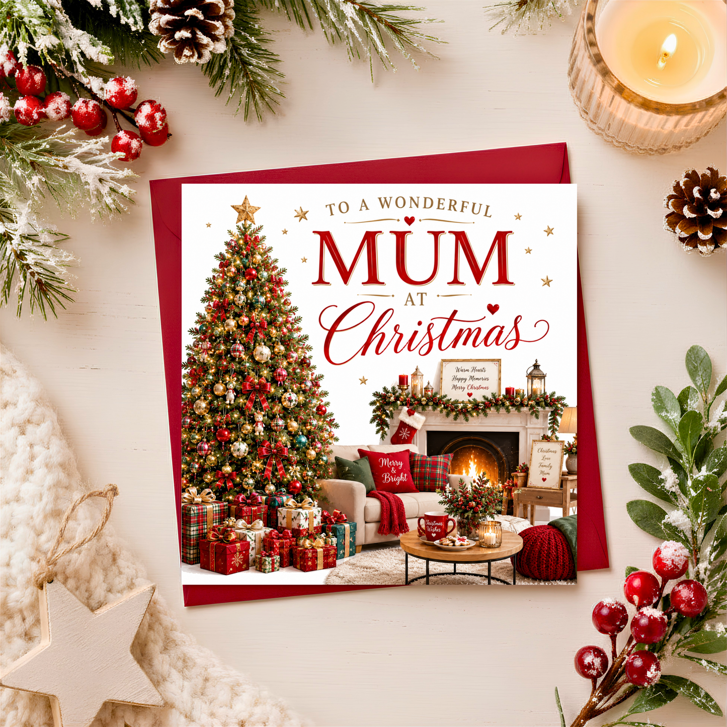 Merry Christmas Mum Card