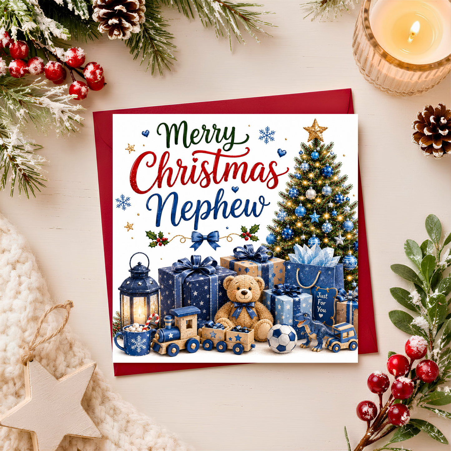 Merry Christmas Nephew Card