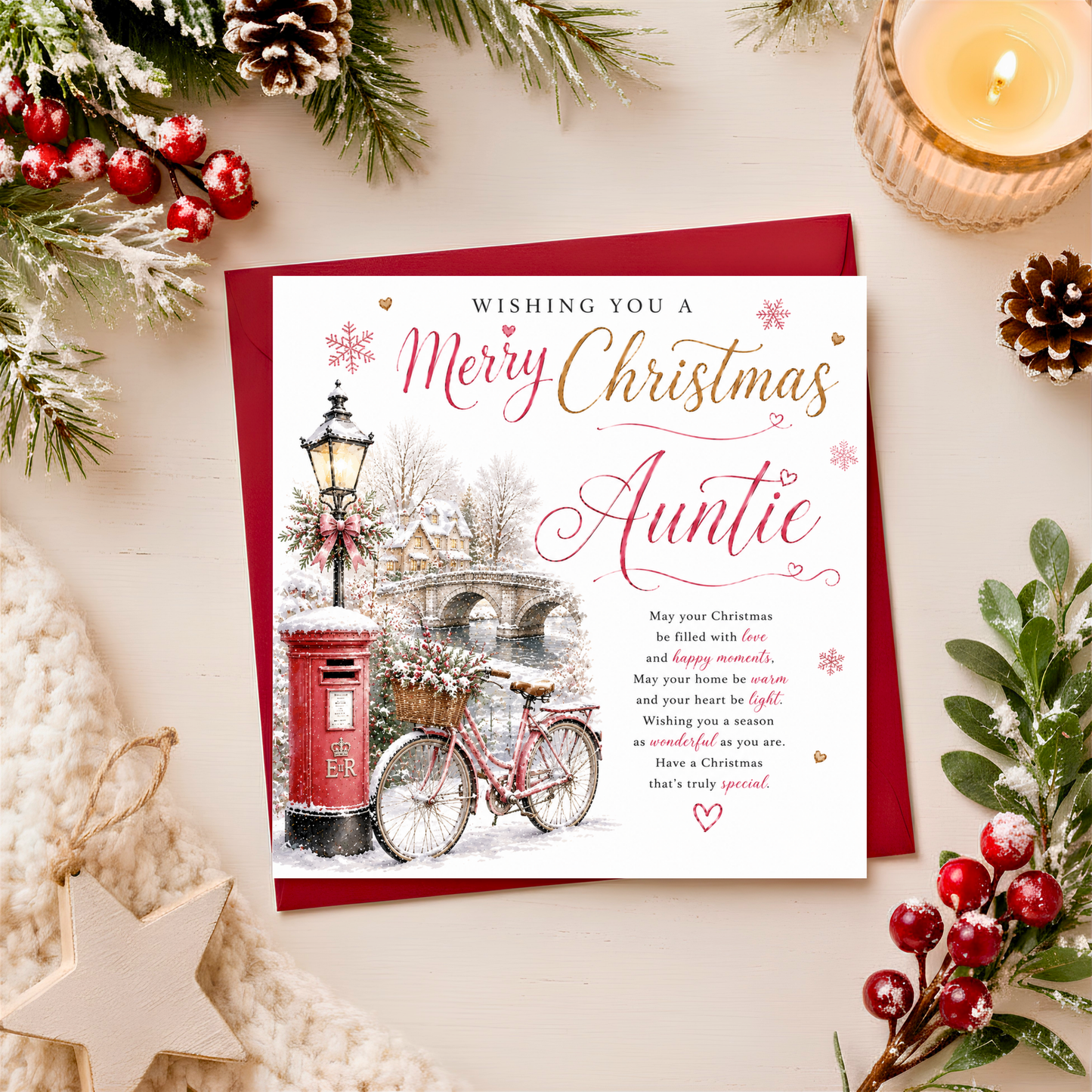Merry Christmas Auntie Card