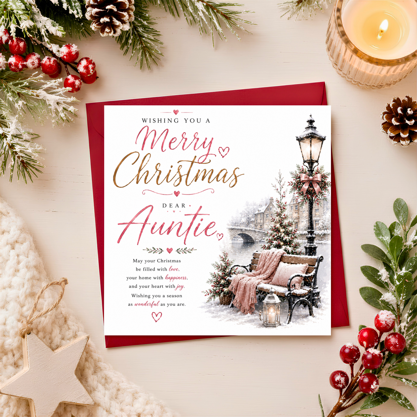 Merry Christmas Auntie Card