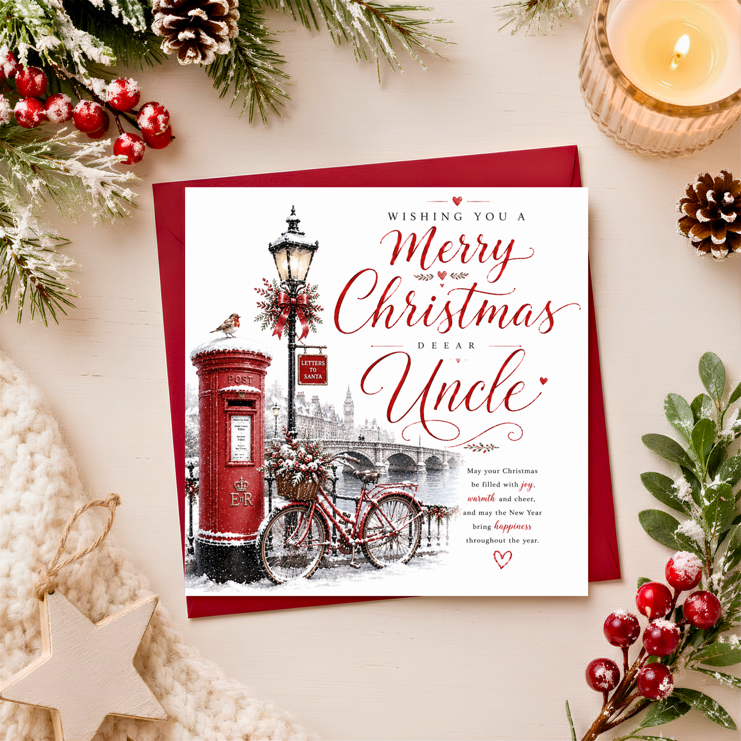 Merry Christmas Uncle Card