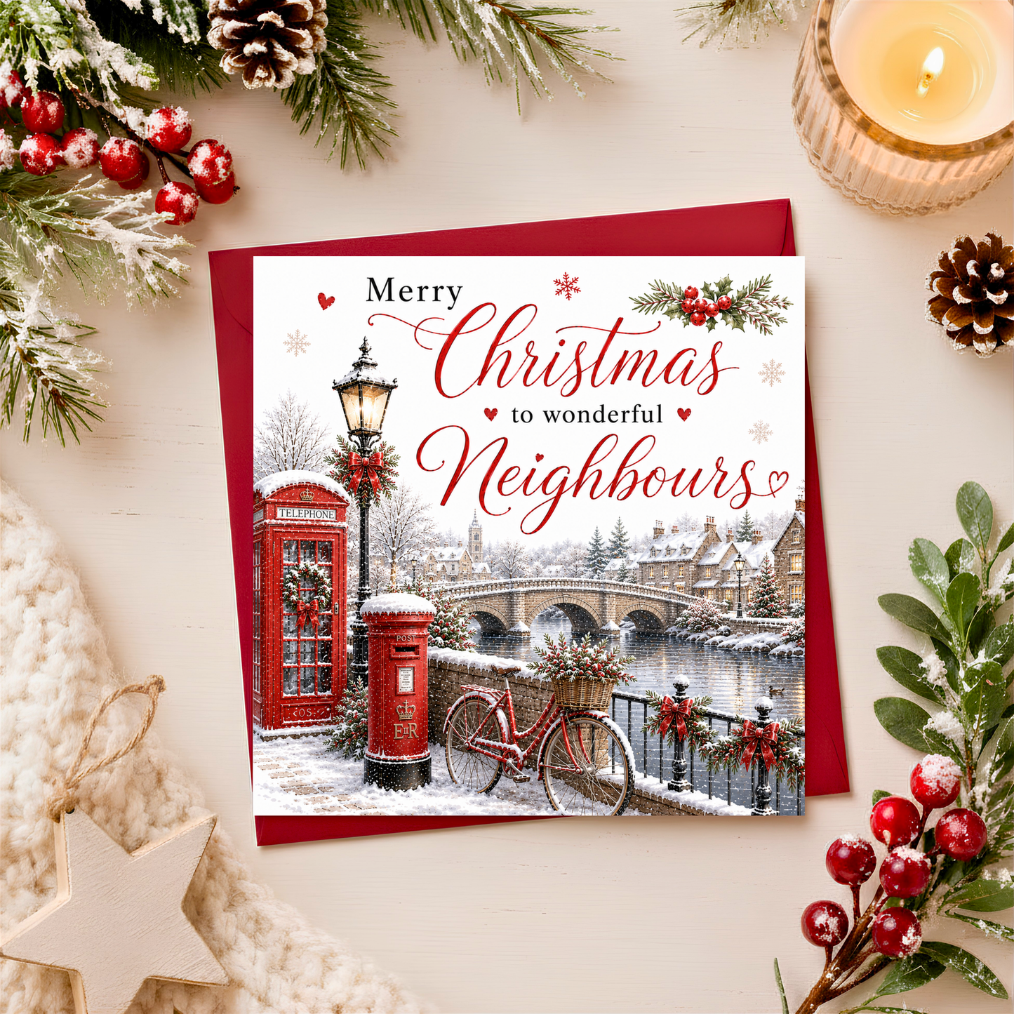 Merry Christmas Neighbours Card