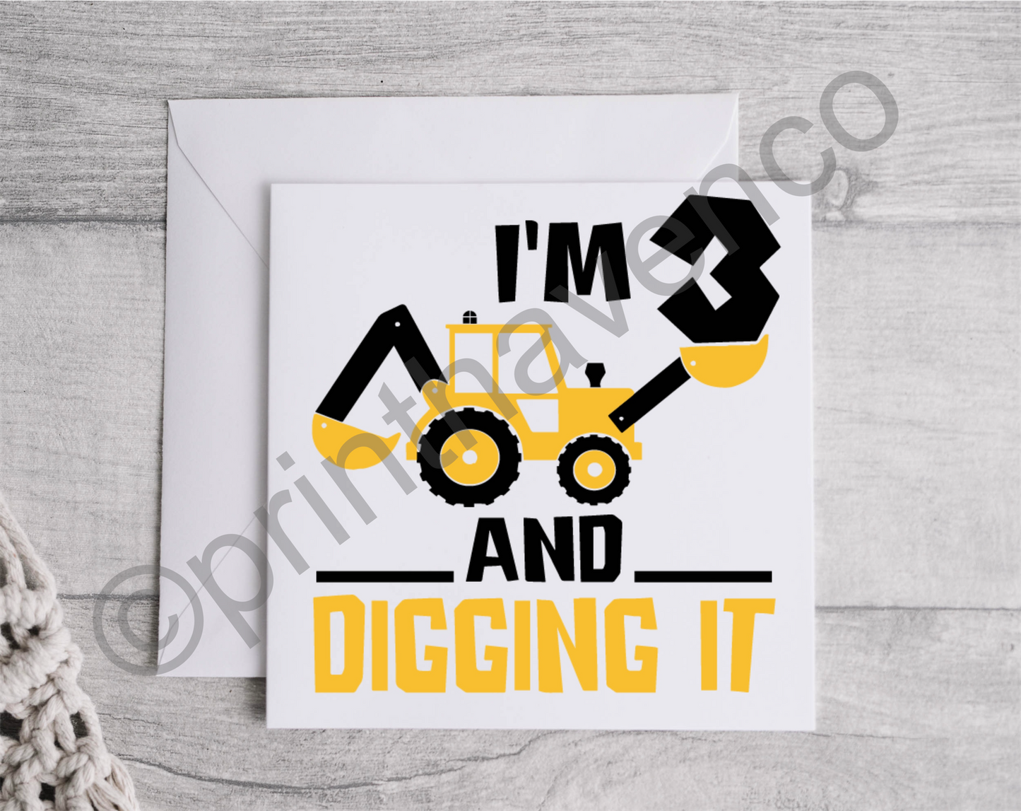 Digging It Age Cards