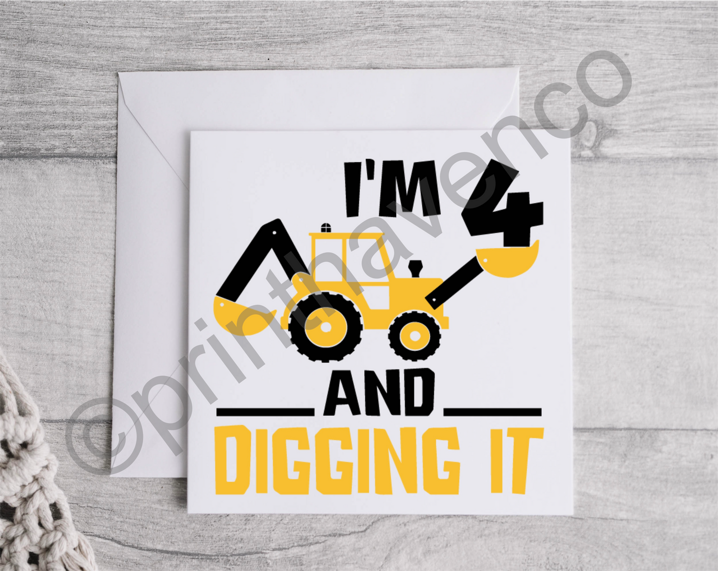 Digging It Age Cards