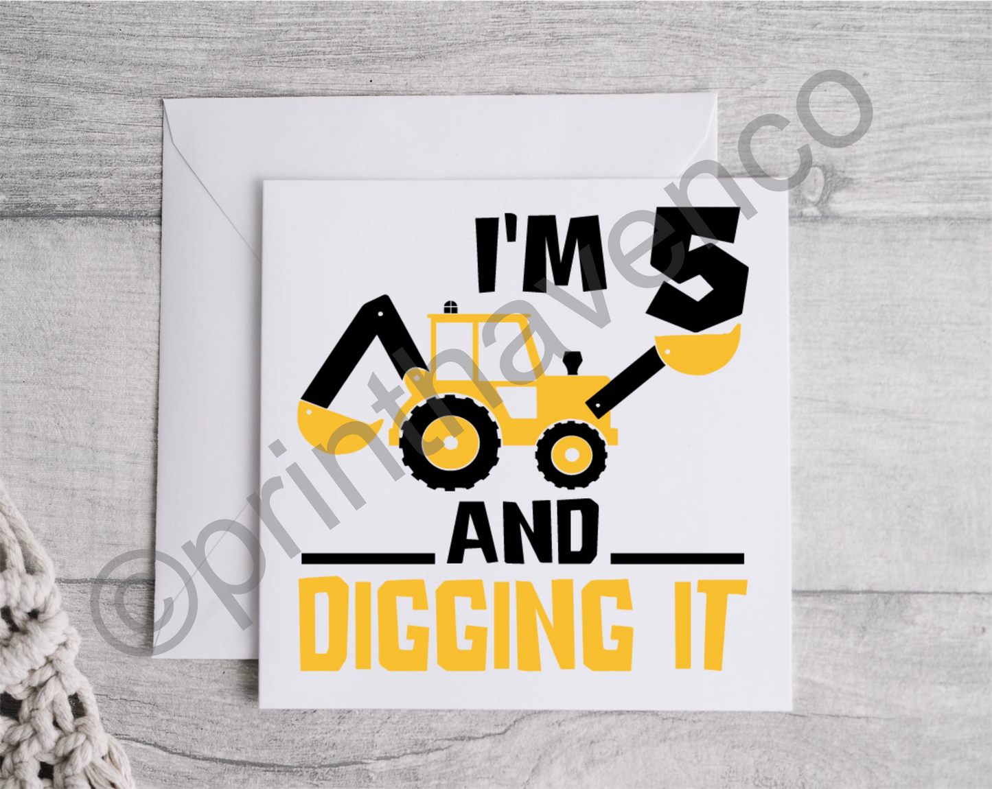 Digging It Age Cards