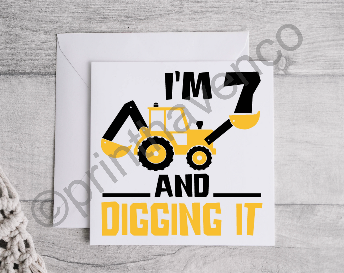 Digging It Age Cards