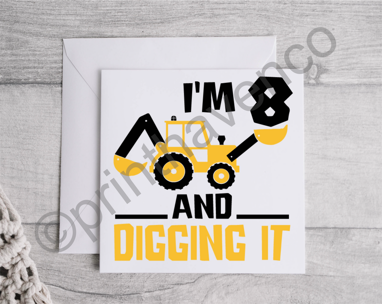 Digging It Age Cards