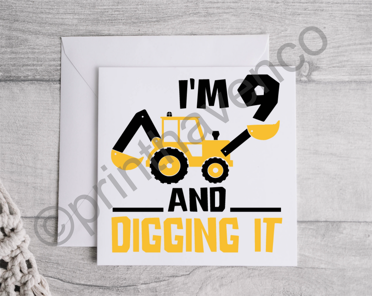 Digging It Age Cards