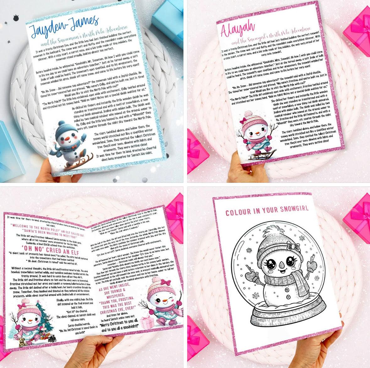 Personalised Snowman/Snowgirl Story
