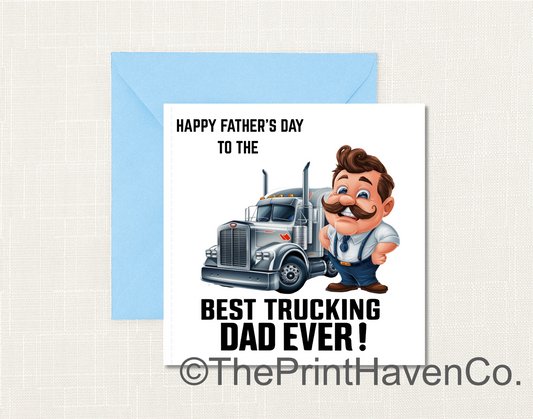 Trucking Dad Card