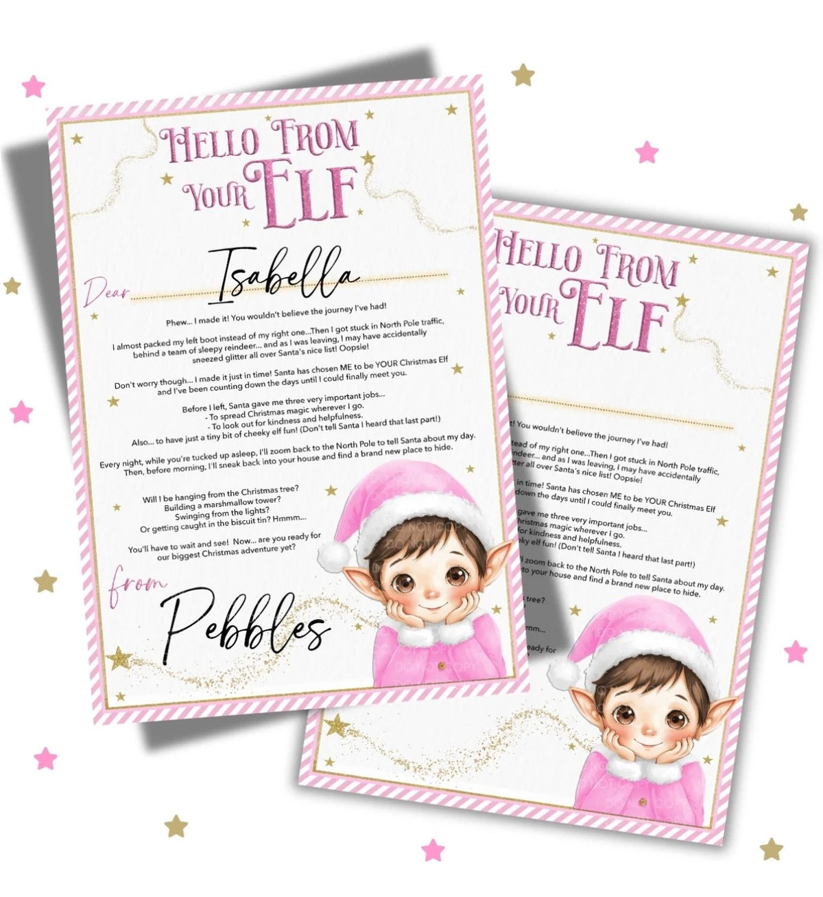Elf Arrival Letter