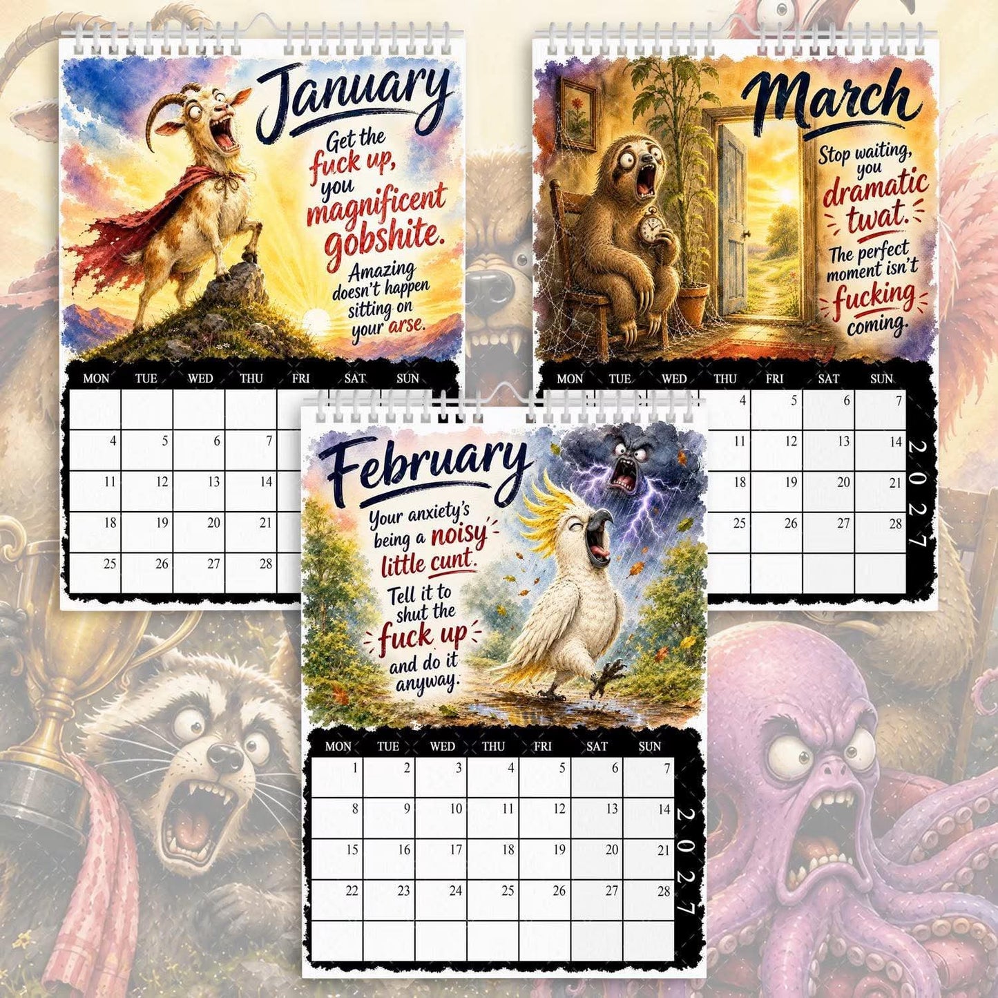 Unhinged Motivation - 2027 Calendar