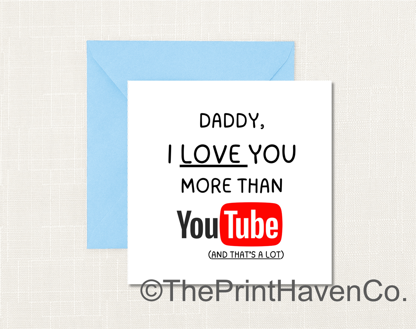 Love You More Than Card