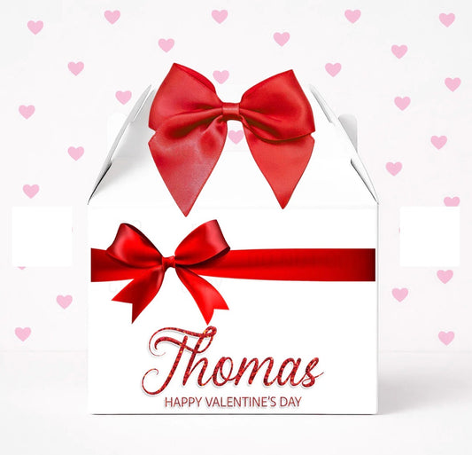 Red Bow Personalised Box