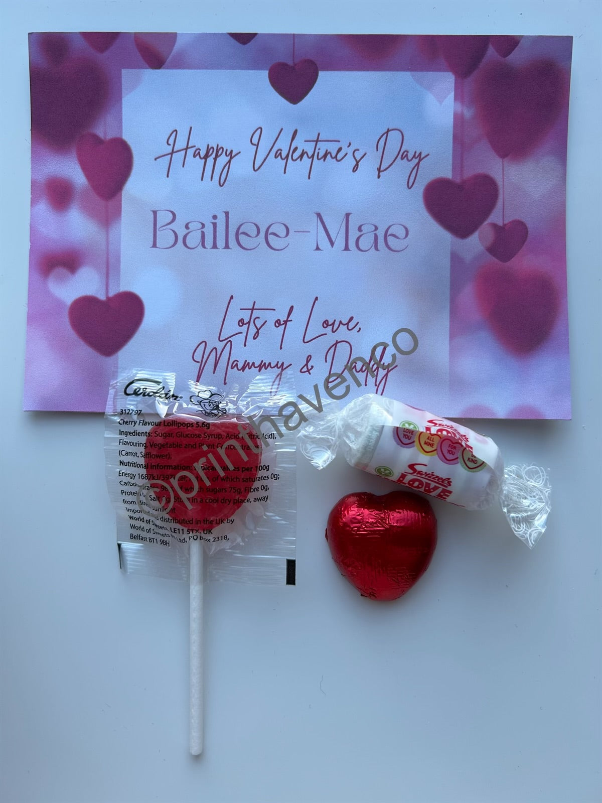 Personalised Valentine’s Sweet Box