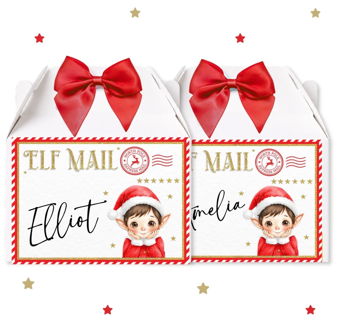 Elf Mail Treat Boxes