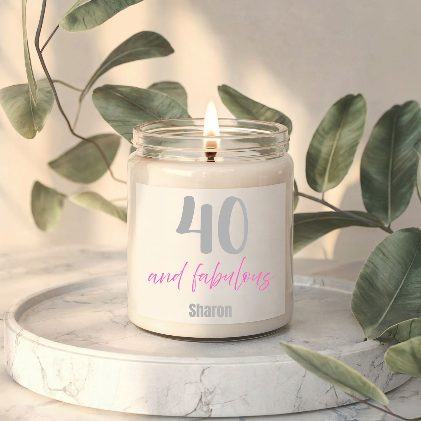 'Age' & Fabulous Personalised Candle