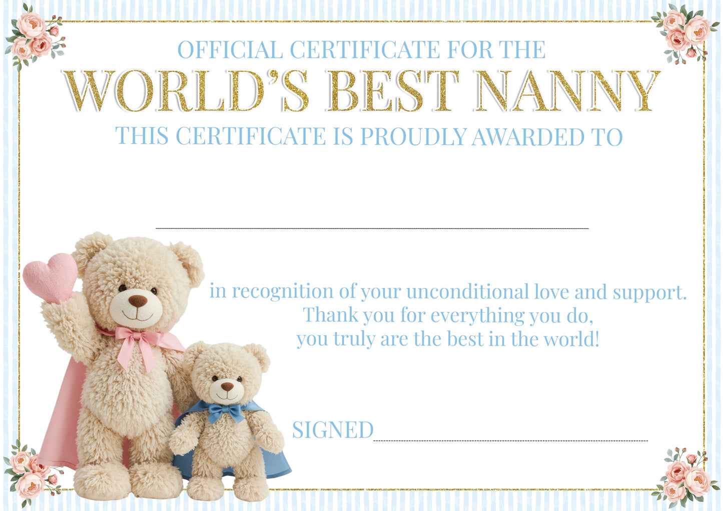 Mother’s Day Certificates