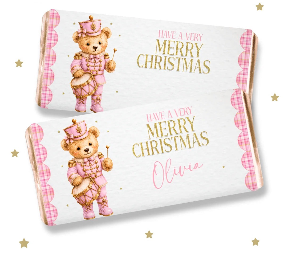 Nutcracker Teddy Bear Chocolate Bar