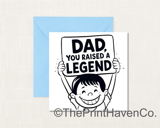 Raised a Legend Card