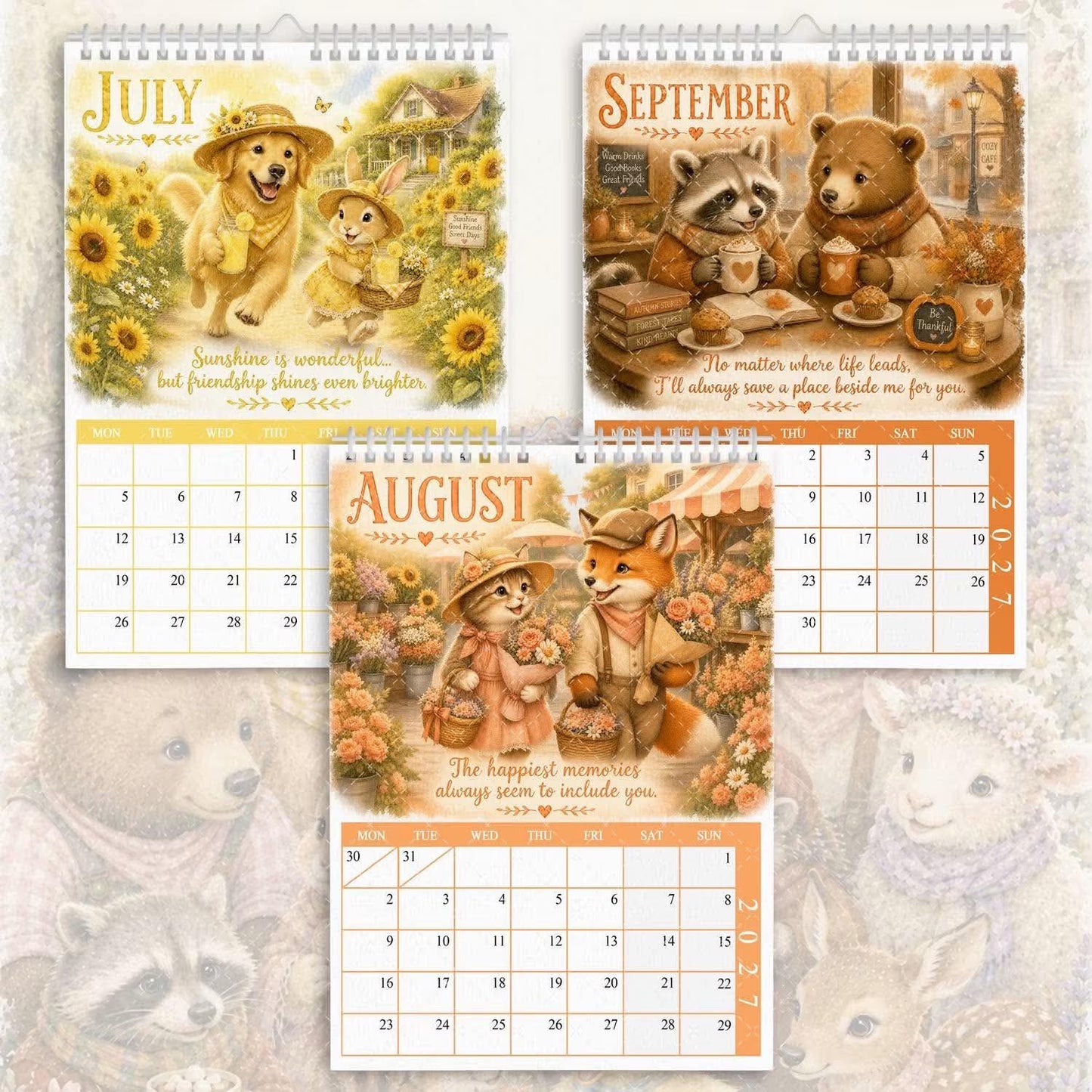 Animal Besties - 2027 Calendar