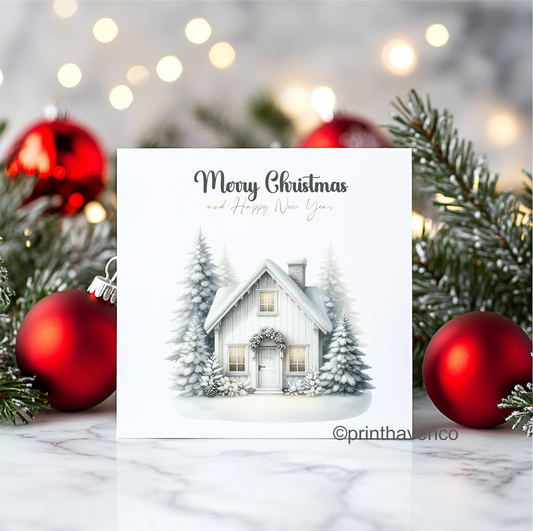 House Design Christmas Cards - Pack of 10