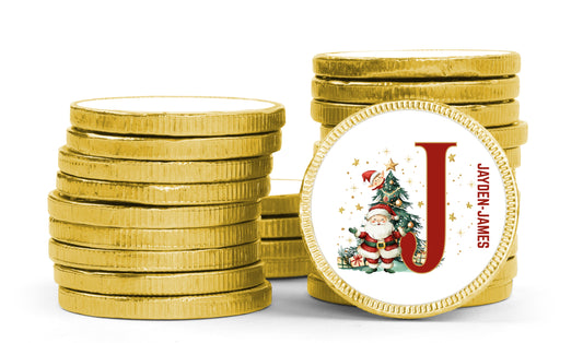 Personalised Initial Chocolate Coins
