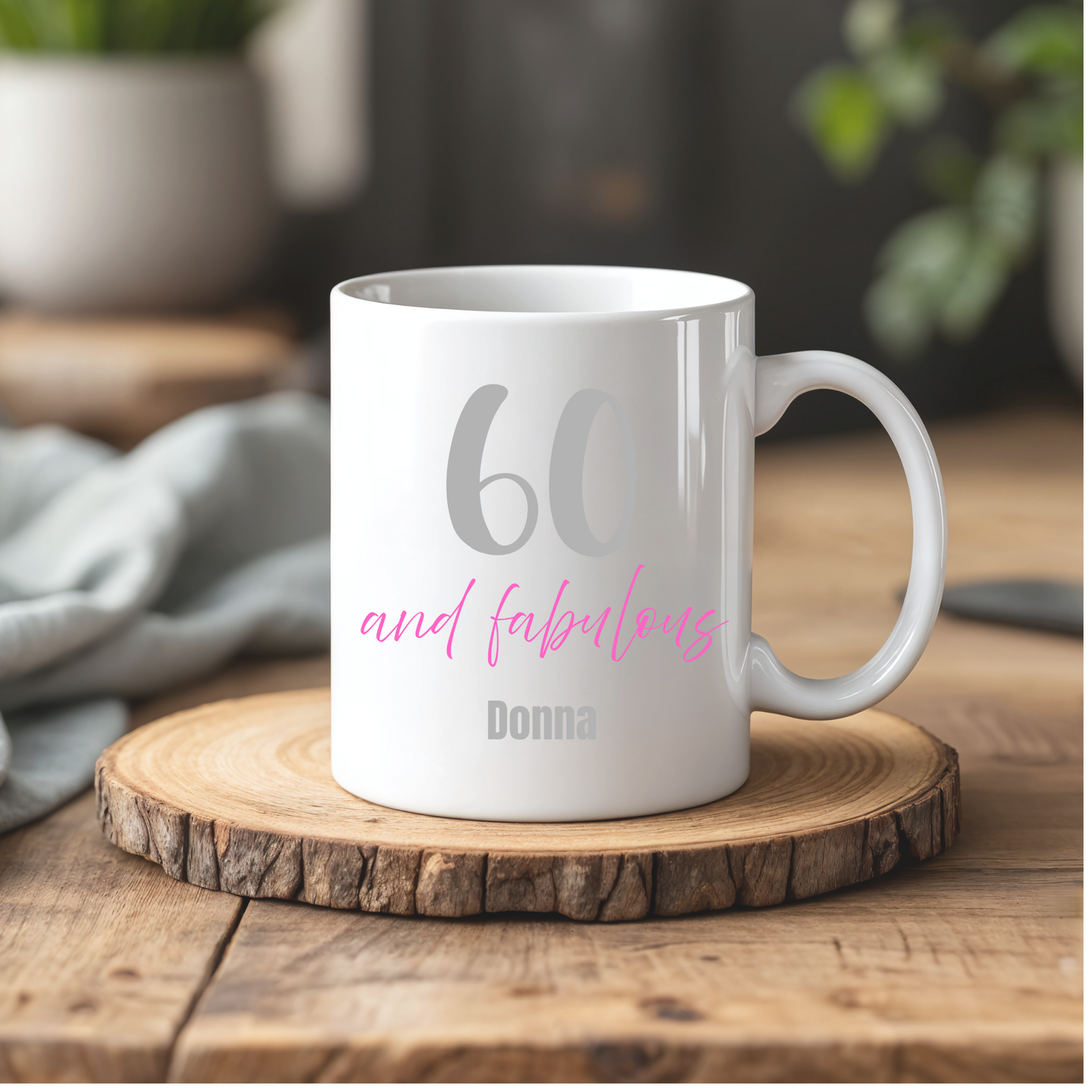 'Age' & Fabulous Personalised Mug