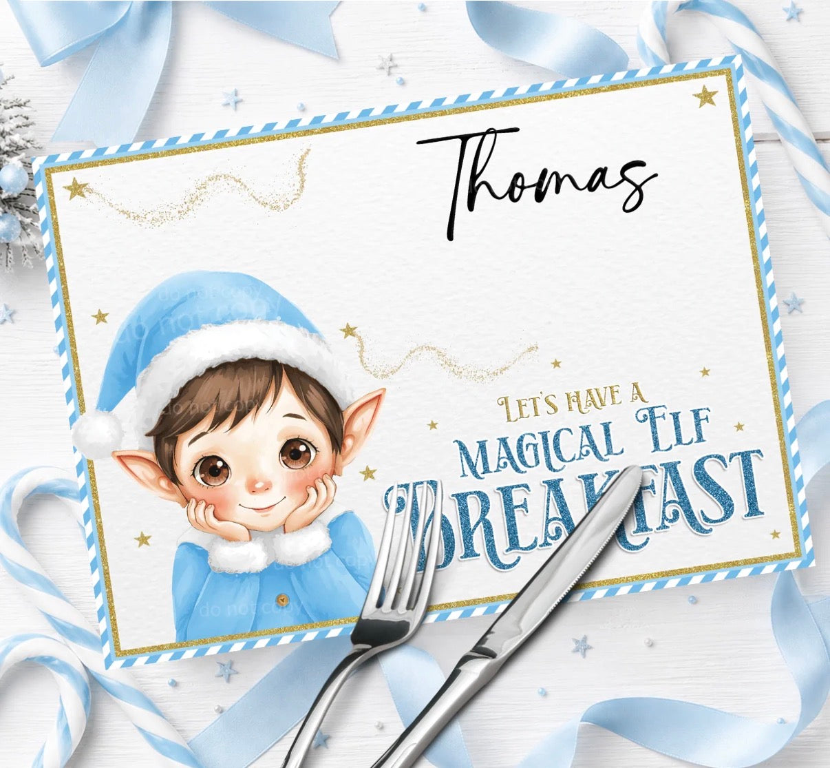 Magical Elf Breakfast Placemat