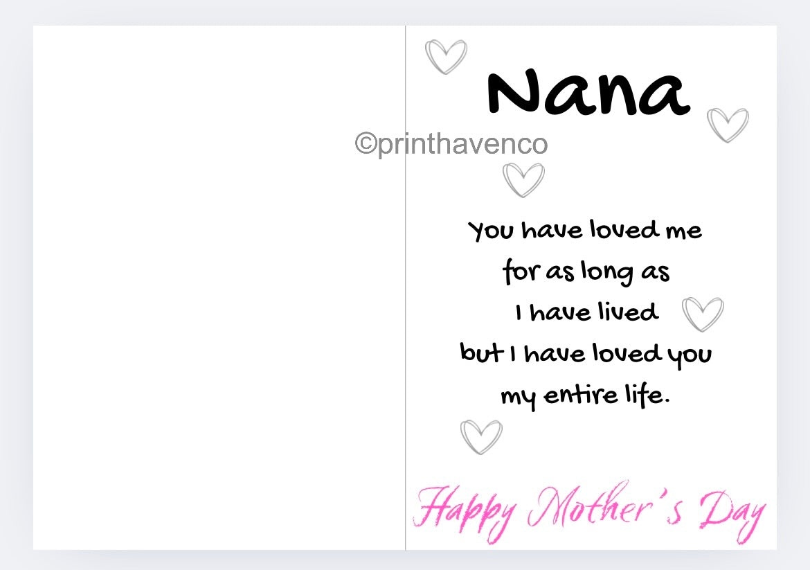 Mother’s Day - Nana Cards