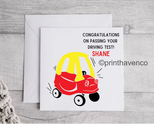 Personalised Driving Test Pass Card