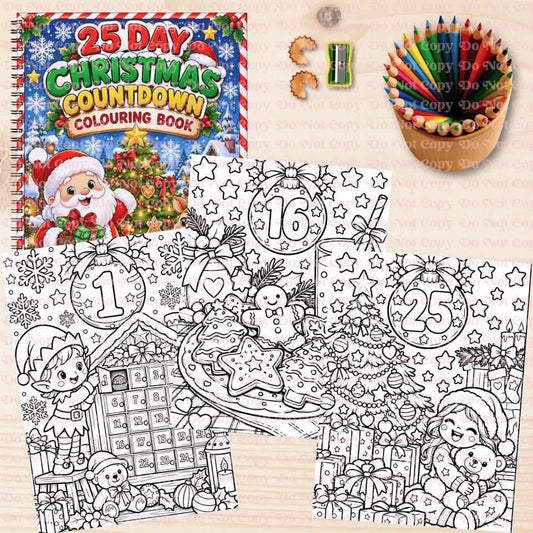 Countdown to Christmas Colouring Book